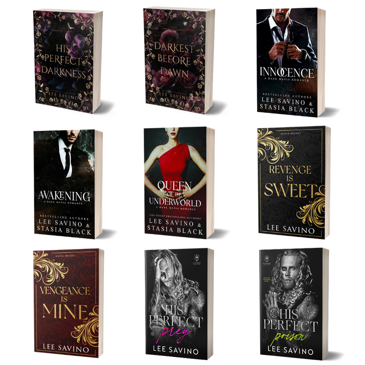 Covers of all 9 books included in the bundle